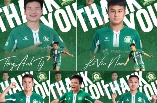 Đội bóng của Công Phượng tiếp tục chia tay 5 cầu thủ
