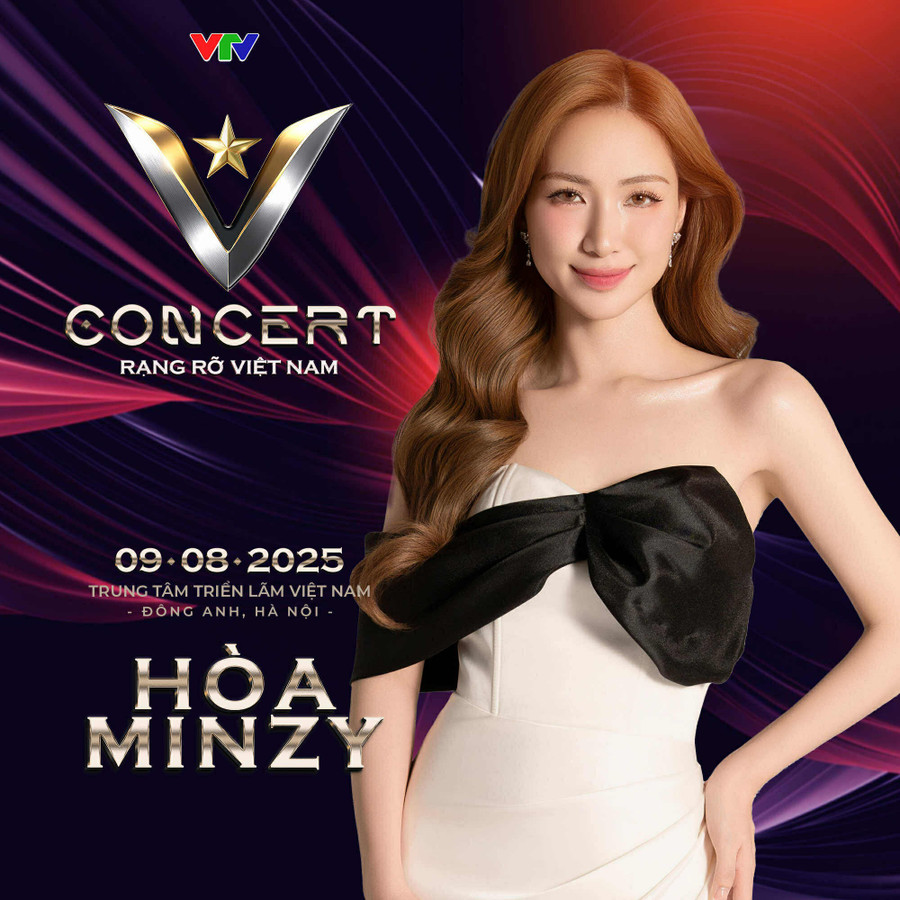 Hòa Minzy cùng dàn sao đình đám tham gia "V Concert – Rạng rỡ Việt Nam"