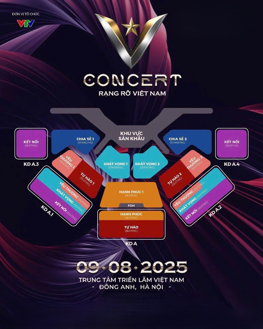 Hòa Minzy cùng dàn sao đình đám tham gia "V Concert – Rạng rỡ Việt Nam"