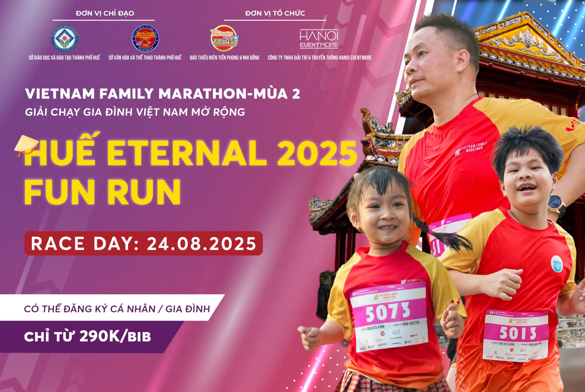 Vietnam Family Marathon 2025 – Cùng khám phá Huế trên từng bước chạy!