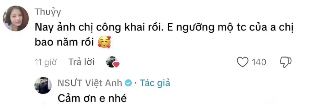 Việt Anh và Quỳnh Nga xác nhận yêu nhau sau thời gian dài giữ kín