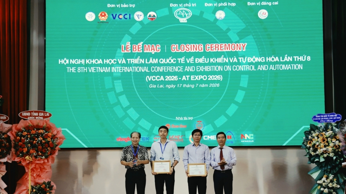 VCCA 2026 trao Giải Best Paper cho một giải Nhất, hai giải Nhì và một giải Ba