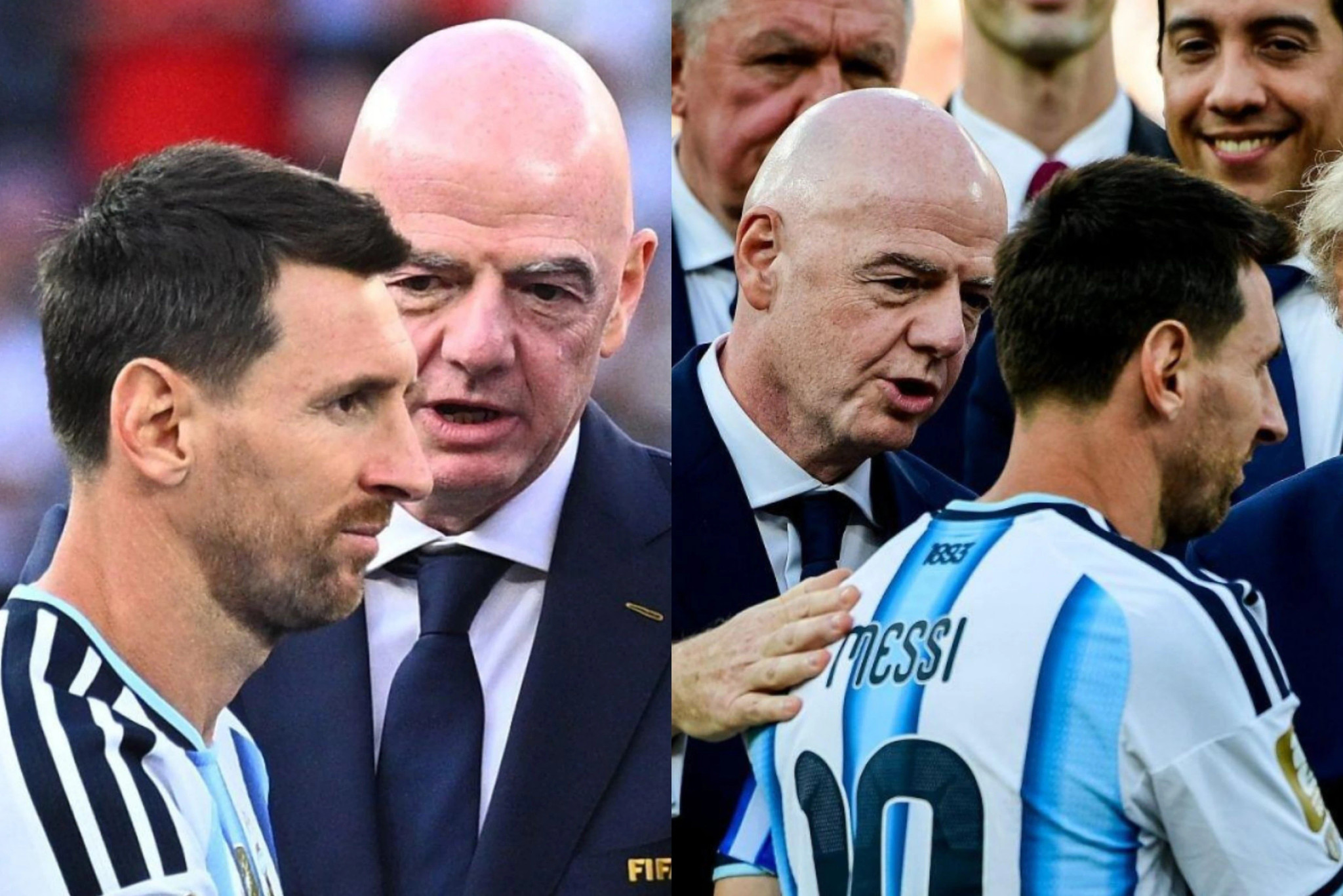 Messi và khoảnh khắc im lặng đầy ám ảnh trước Chủ tịch FIFA sau chung kết World Cup 2026 Messi và khoảnh khắc im lặng đầy ám ảnh trước Chủ tịch FIFA sau chung kết World Cup 2026