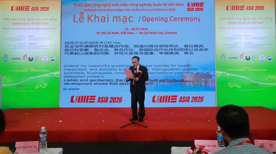 Khai mạc CIAME Asia Vietnam 2026: Đưa công nghệ nông nghiệp thế giới đến gần hơn với Việt Nam