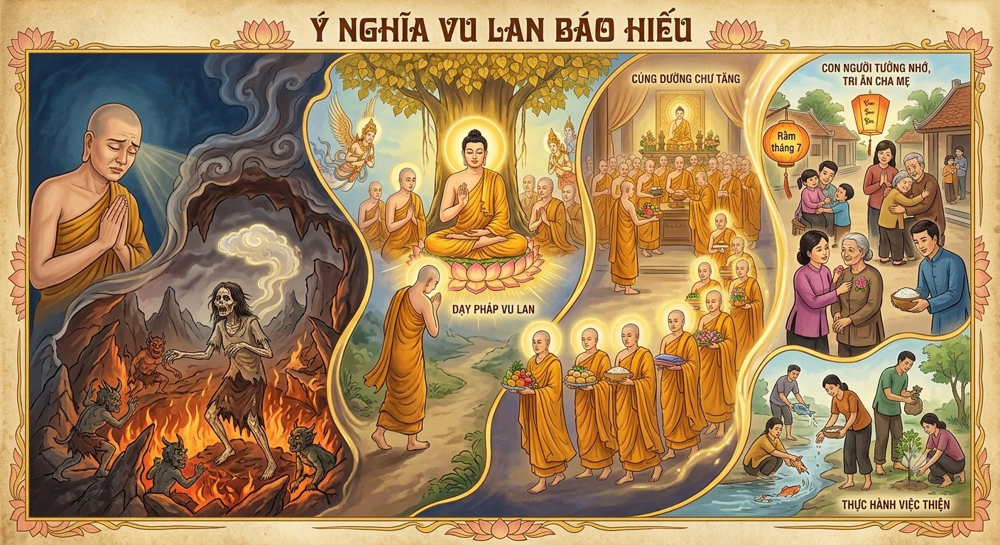 Vu Lan và Xá tội vong nhân có phải là một? Nguồn gốc và ý nghĩa ít người biết
