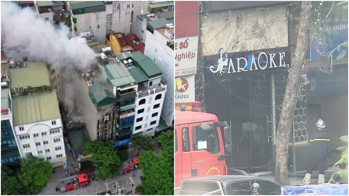 Cháy quán karaoke khiến 3 chiến sỹ cảnh sát PCCC Hà Nội hy sinh