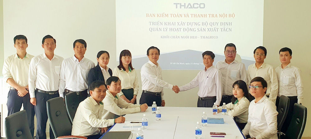 THACO phối hợp với THAGRICO triển khai xây dựng bộ “Quy định quản lý hoạt động sản xuất thức ăn chăn nuôi”