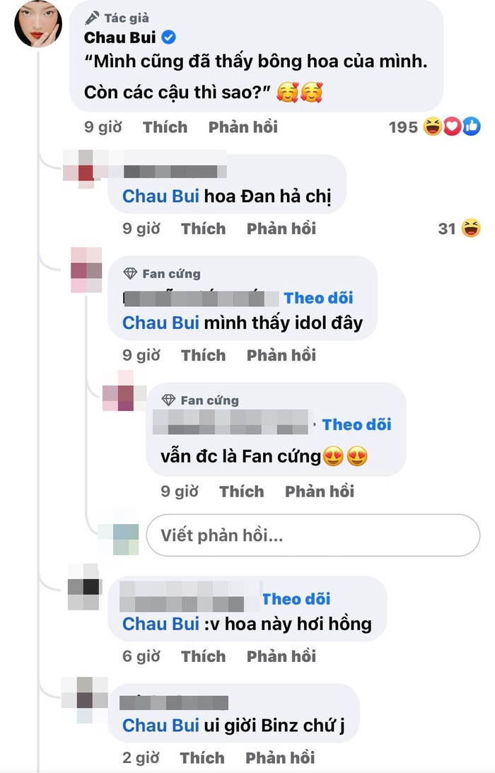 Châu Bùi thông báo đã tìm thấy 'bông hoa' của cuộc đời, netizen liền đoán ngay Binz