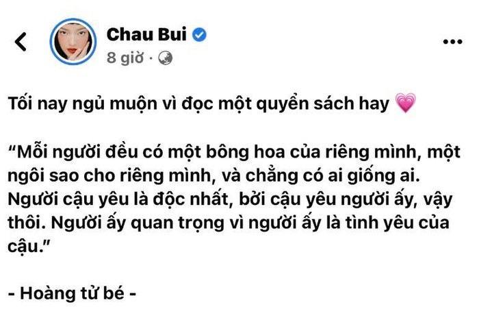 Châu Bùi thông báo đã tìm thấy 'bông hoa' của cuộc đời, netizen liền đoán ngay Binz