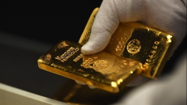 Giá vàng tăng lên mức cao nhất trong 1 tháng