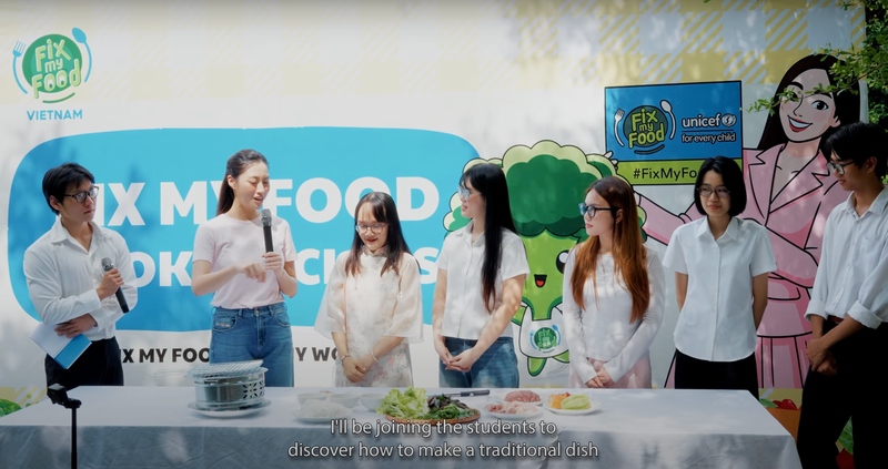 Lương Thùy Linh cùng UNICEF truyền cảm hứng sống lành mạnh qua từng món Việt