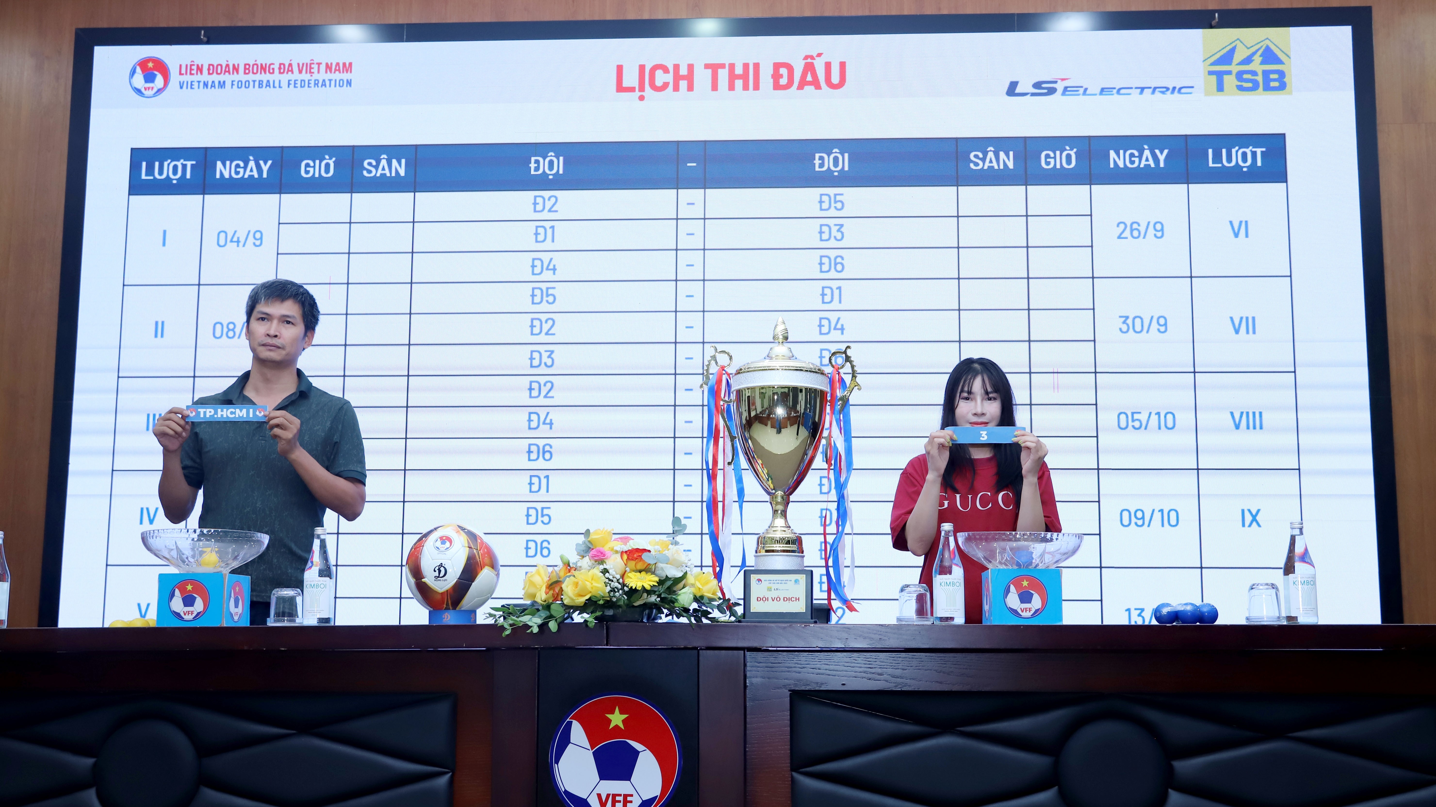 Bốc thăm xếp lịch thi đấu Giải bóng đá nữ Vô địch quốc gia - Cúp Thái Sơn Bắc 2025