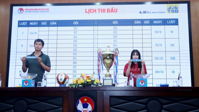 Bốc thăm xếp lịch thi đấu Giải bóng đá nữ Vô địch quốc gia - Cúp Thái Sơn Bắc 2025