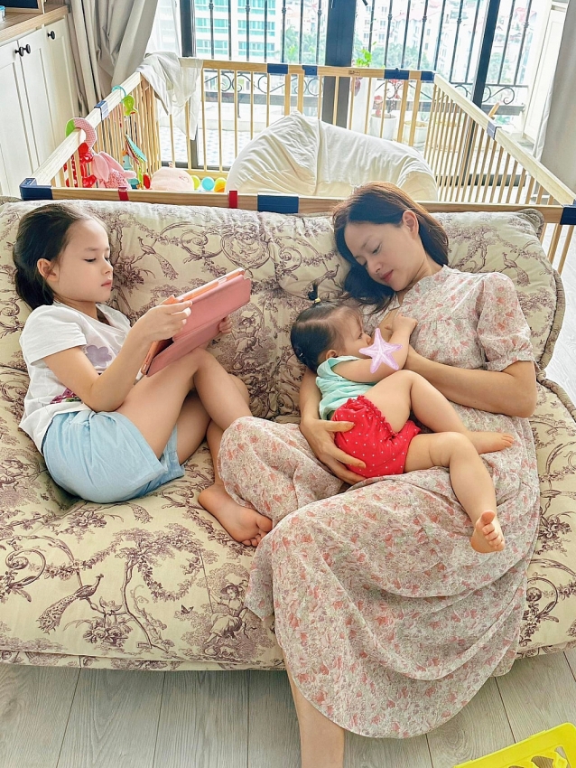 Lan Phương tận hưởng cuộc sống bình yên bên hai con sau ly thân