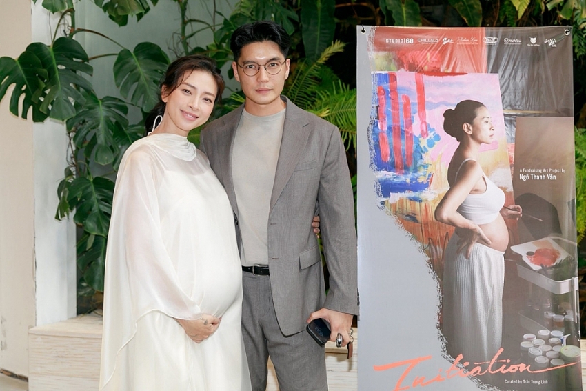 Hình ảnh Ngô Thanh Vân - Huy Trần bên con gái đầu lòng Hình ảnh Ngô Thanh Vân - Huy Trần bên con gái đầu lòng