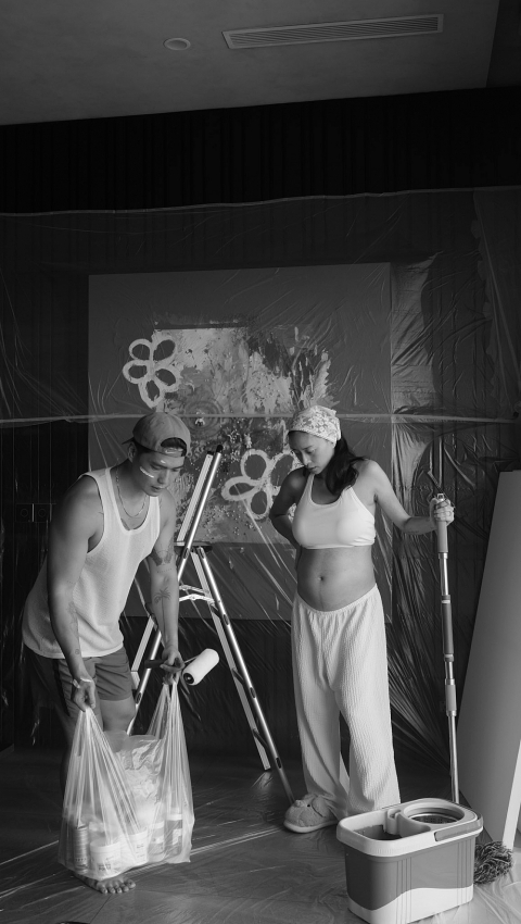 Hình ảnh Ngô Thanh Vân - Huy Trần bên con gái đầu lòng Hình ảnh Ngô Thanh Vân - Huy Trần bên con gái đầu lòng