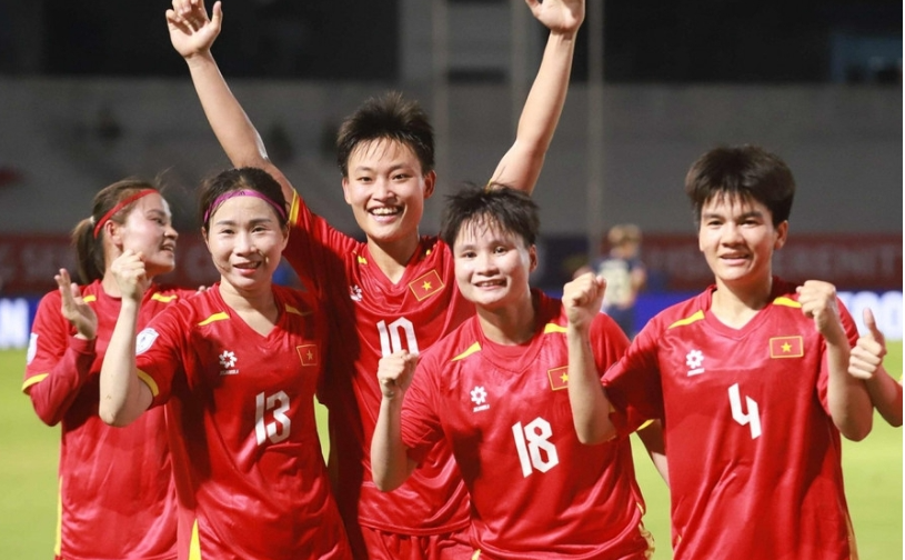 Hạ Thái Lan, tuyển nữ Việt Nam vào bán kết AFF Cup 2025