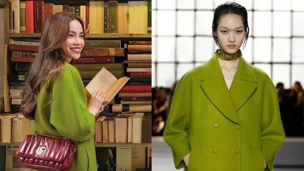 Ca sĩ Hồ Ngọc Hà diện thời trang Gucci đẹp không kém mẫu hãng trên sàn diễn