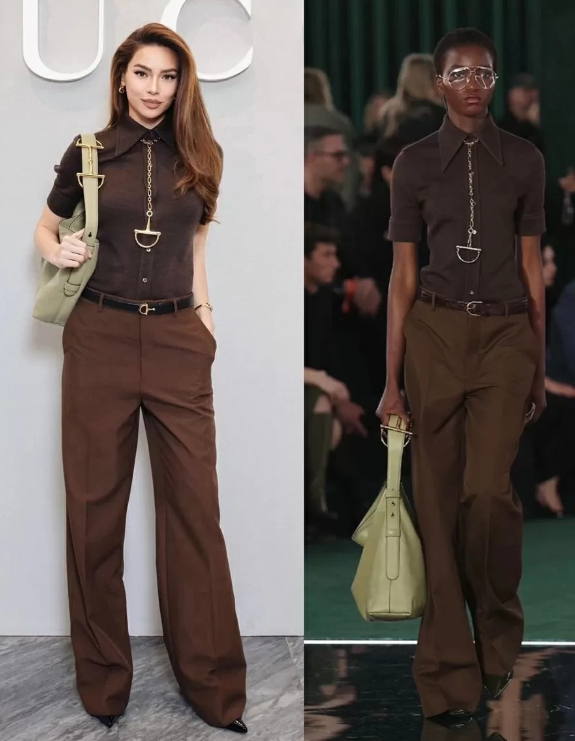 Ca sĩ Hồ Ngọc Hà diện thời trang Gucci đẹp không kém mẫu hãng trên sàn diễn Ca sĩ Hồ Ngọc Hà diện thời trang Gucci đẹp không kém mẫu hãng trên sàn diễn