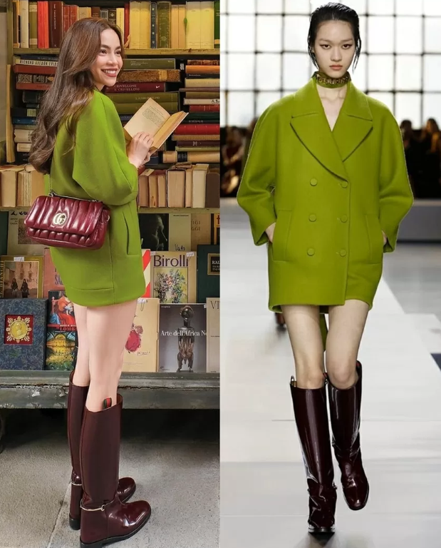 Ca sĩ Hồ Ngọc Hà diện thời trang Gucci đẹp không kém mẫu hãng trên sàn diễn Ca sĩ Hồ Ngọc Hà diện thời trang Gucci đẹp không kém mẫu hãng trên sàn diễn
