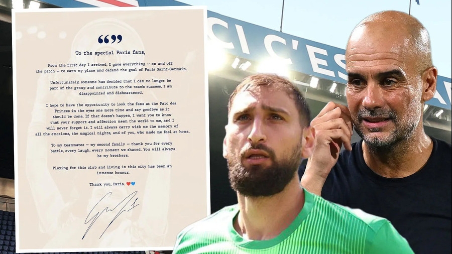 Thủ môn Donnarumma gia nhập Man City