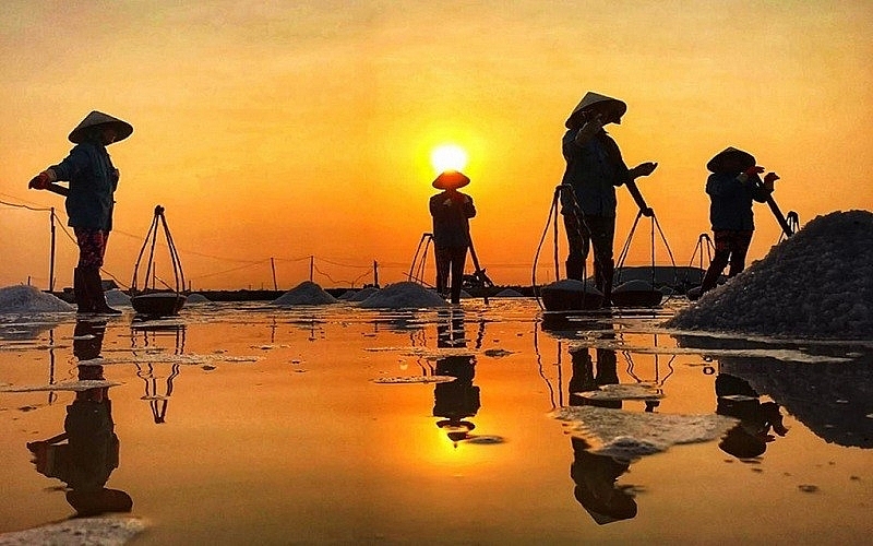 Về Sa Huỳnh hòa mình trải nghiệm nông dân trên cánh đồng muối