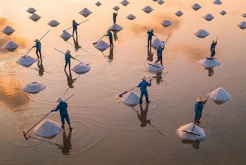 Về Sa Huỳnh hòa mình trải nghiệm nông dân trên cánh đồng muối