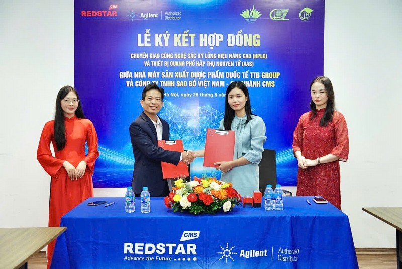 TTB Group và Sao Đỏ Việt Nam ký kết chuyển giao công nghệ kiểm nghiệm dược phẩm