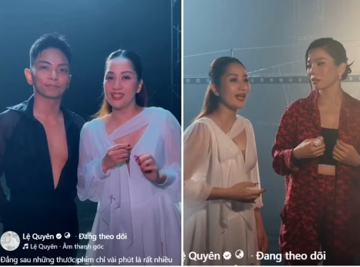 Tình bạn giữa Lệ Quyên - Khánh Thi phía sau MV mới