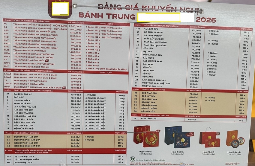 Bánh trung thu mùa 2026 rục rịch xuống phố
