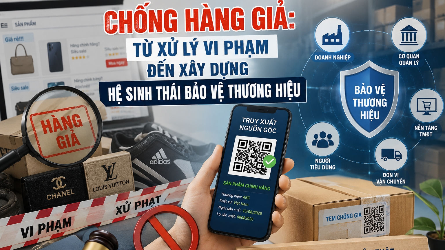Chống hàng giả trong kỷ nguyên số: Chặn từ gốc thay vì chạy theo xử lý