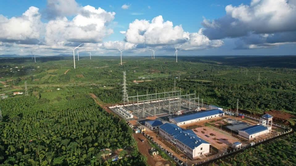 Dự án điện gió vốn FDI lớn nhất Đắk Lắk hoà lưới điện quốc gia