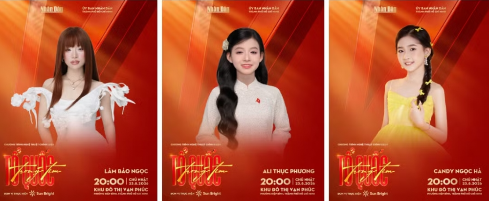 Dàn nghệ sĩ đình đám tham gia "Concert quốc gia: Tổ quốc trong tim" 2026
