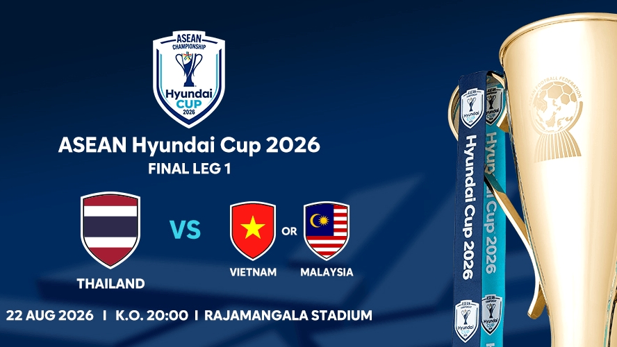 Thái Lan mở bán vé chung kết ASEAN Cup 2026, giá từ 200 baht