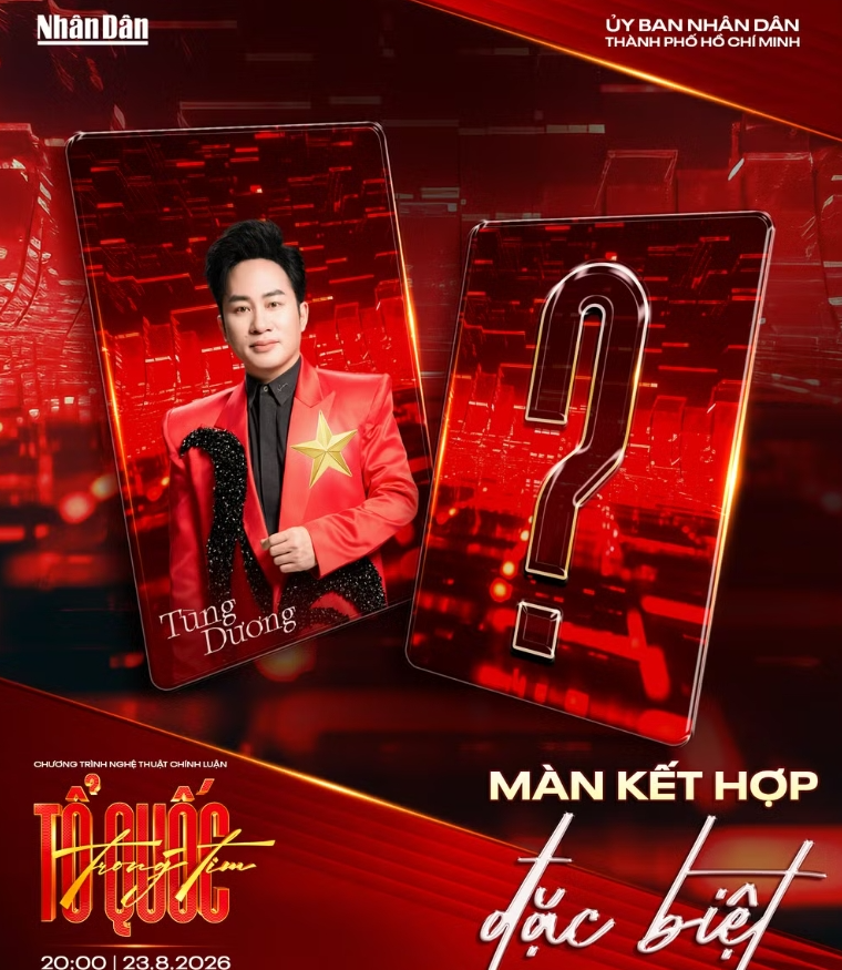 Ca sĩ Tùng Dương sẽ xuất hiện cùng khách mời đặc biệt trong chương trình "Tổ quốc trong tim"