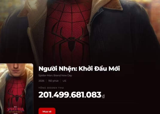 "Người Nhện" vượt mốc 200 tỷ đồng tại Việt Nam "Người Nhện" vượt mốc 200 tỷ đồng tại Việt Nam