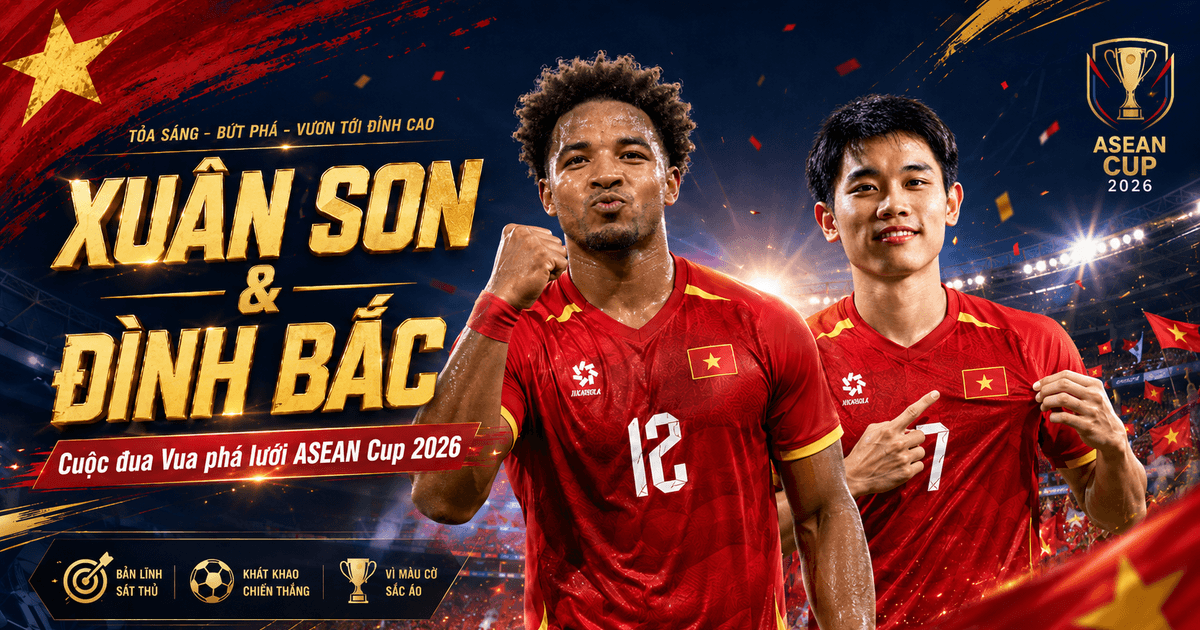 Bảng xếp hạng Vua phá lưới ASEAN Cup 2026 mới nhất: Đình Bắc, Xuân Son cùng 5 bàn, chia sẻ ngôi đầu