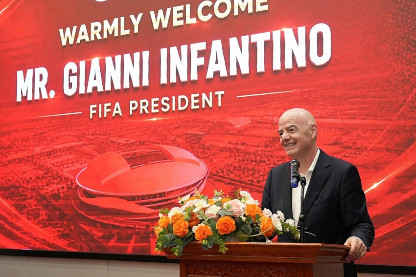 Chủ tịch FIFA Gianni Infantino: Việt Nam có thể trở thành cường quốc bóng đá thế giới