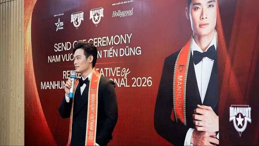 Trần Tiến Dũng đại diện Việt Nam thi Manhunt International 2026