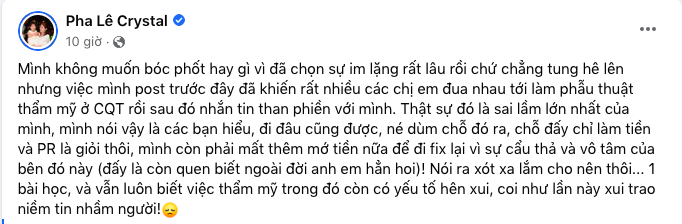 Drama cực gắt: Pha Lê tố Chiêm Quốc Thái 'cẩu thả, vô tâm', bác sĩ đòi ngay khoản nợ lớn