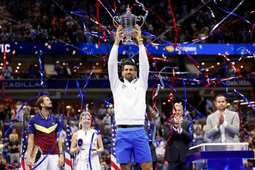 Novak Djokovic trở thành tay vợt có tiền thưởng nhiều nhất năm 2023 sau Mỹ mở rộng