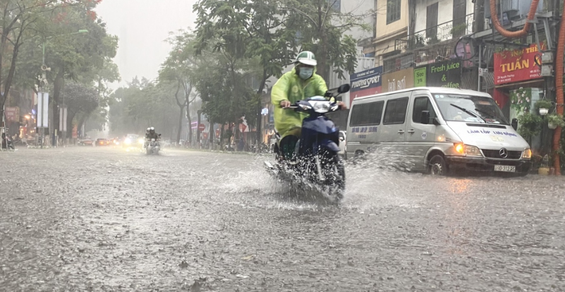 Thời tiết ngày 29/8: Khu vực Bắc Bộ và Thanh Hóa tiếp tục có mưa lớn