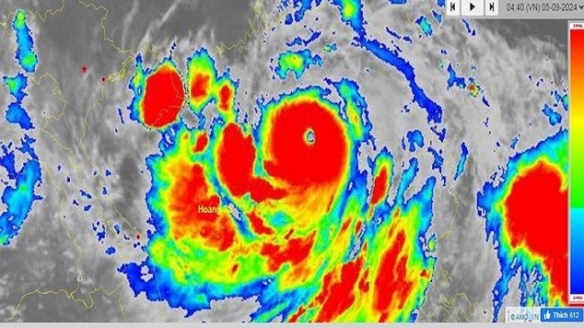 Bão số 3 (siêu bão Yagi) mạnh cấp 16, ảnh hưởng trực tiếp tới Vịnh Bắc Bộ