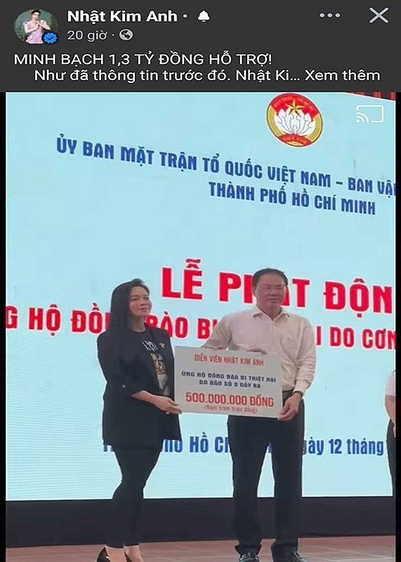 Chân dung mỹ nhân Việt vừa làm rõ 1,3 tỷ tiền ủng hộ Chân dung mỹ nhân Việt vừa làm rõ 1,3 tỷ tiền ủng hộ
