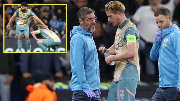 Man City mất De Bruyne ở "đại chiến" Arsenal