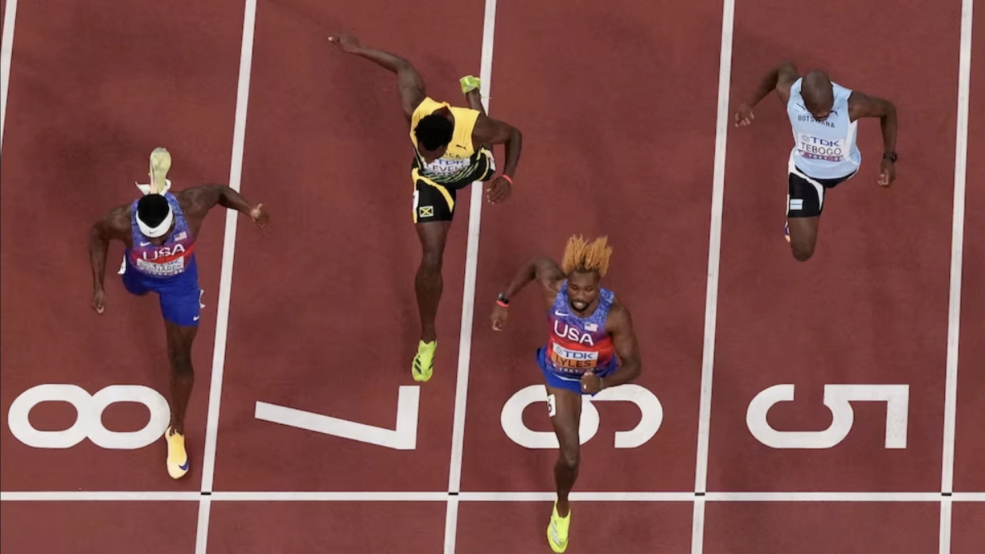 Noah Lyles cân bằng kỷ lục vô tiền khoáng hậu của Usain Bolt