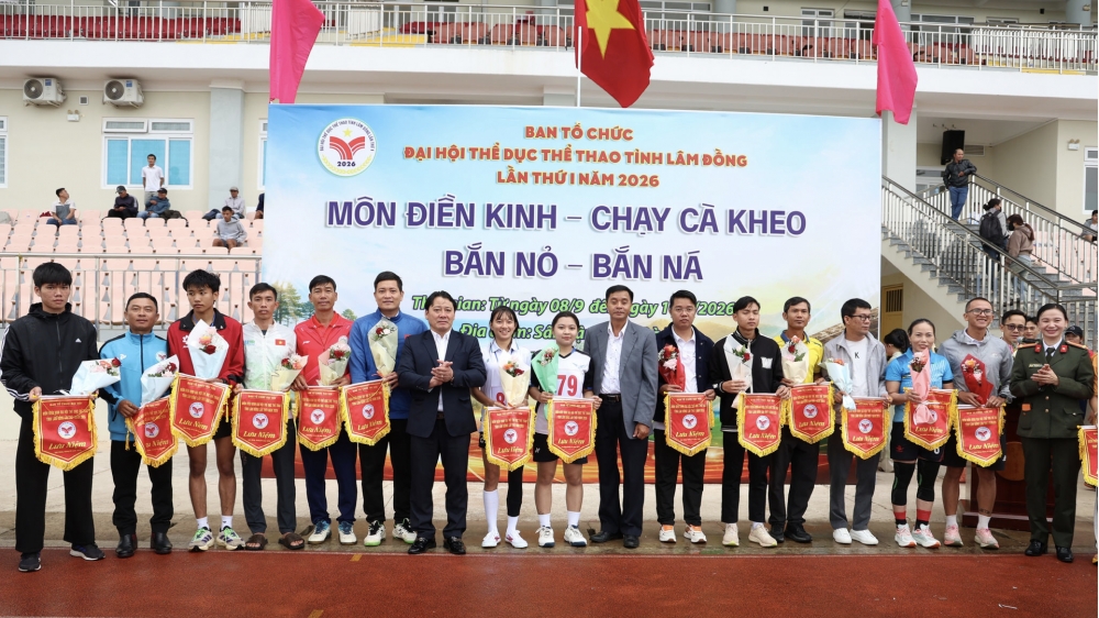Khởi tranh môn điền kinh tại Đại hội TDTT tỉnh Lâm Đồng lần thứ I
