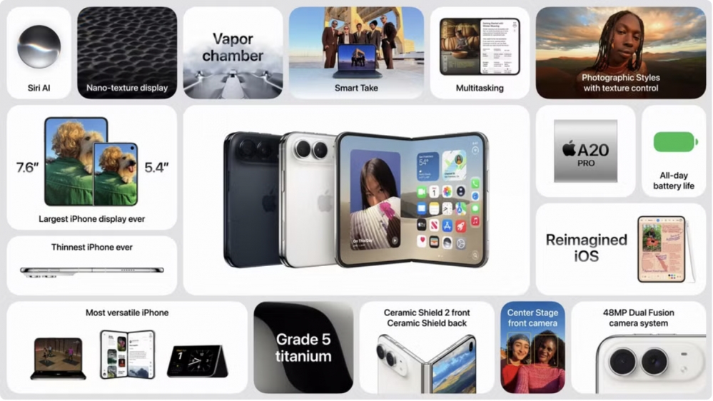 Apple ra mắt loạt sản phẩm mới, iPhone gập đầu tiên lên kệ từ ngày 23/10