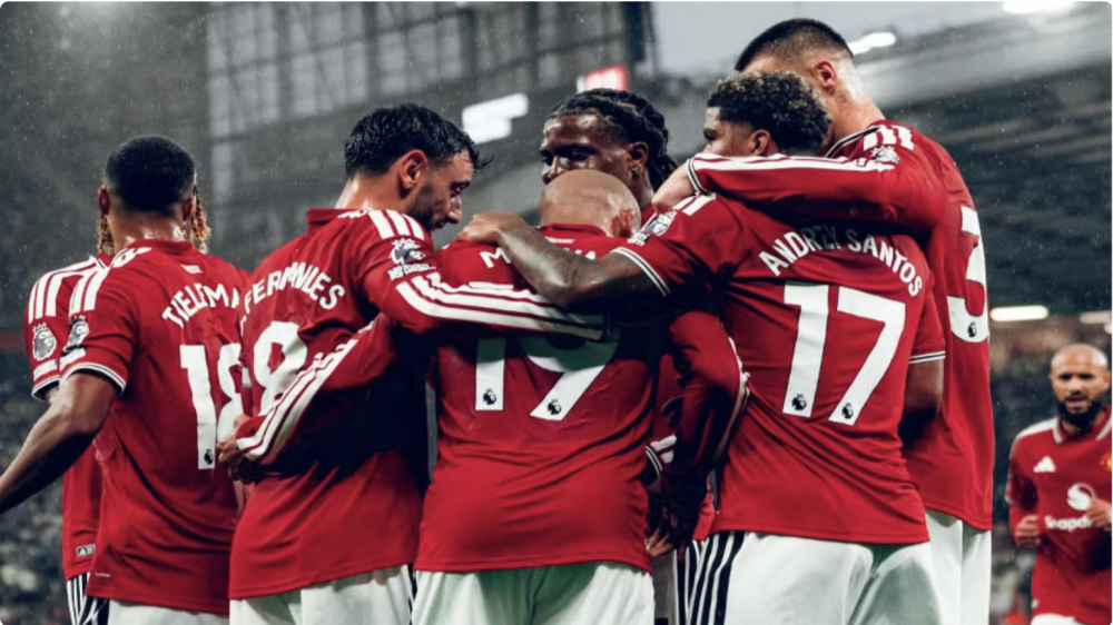 Andrey Santos, Youri Tielemans ăn mừng bàn thắng. (Ảnh: MUFC) Andrey Santos, Youri Tielemans ăn mừng bàn thắng. (Ảnh: MUFC)