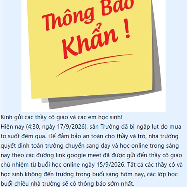 Mưa ngập, nhiều trường Hà Nội cho học sinh nghỉ hoặc học trực tuyến